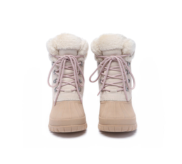 UGG Boots - Women Chunky Ski Boots Lace-up Natalia