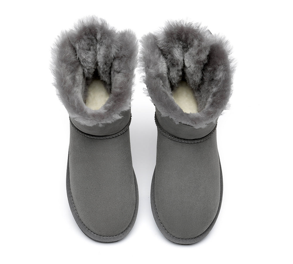 Single Back Bow Women Mini Ugg Boots Uggoutlet