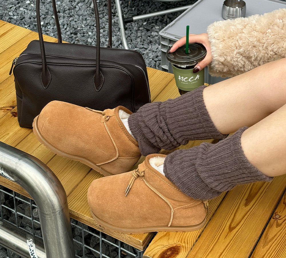 UGG Boots Women Sheepskin Wool Mini Ankle Euro Loaf Palmer - UGG Boots - Chestnut - AU Ladies 4 / AU Men 2 / EU 35 - Uggoutlet
