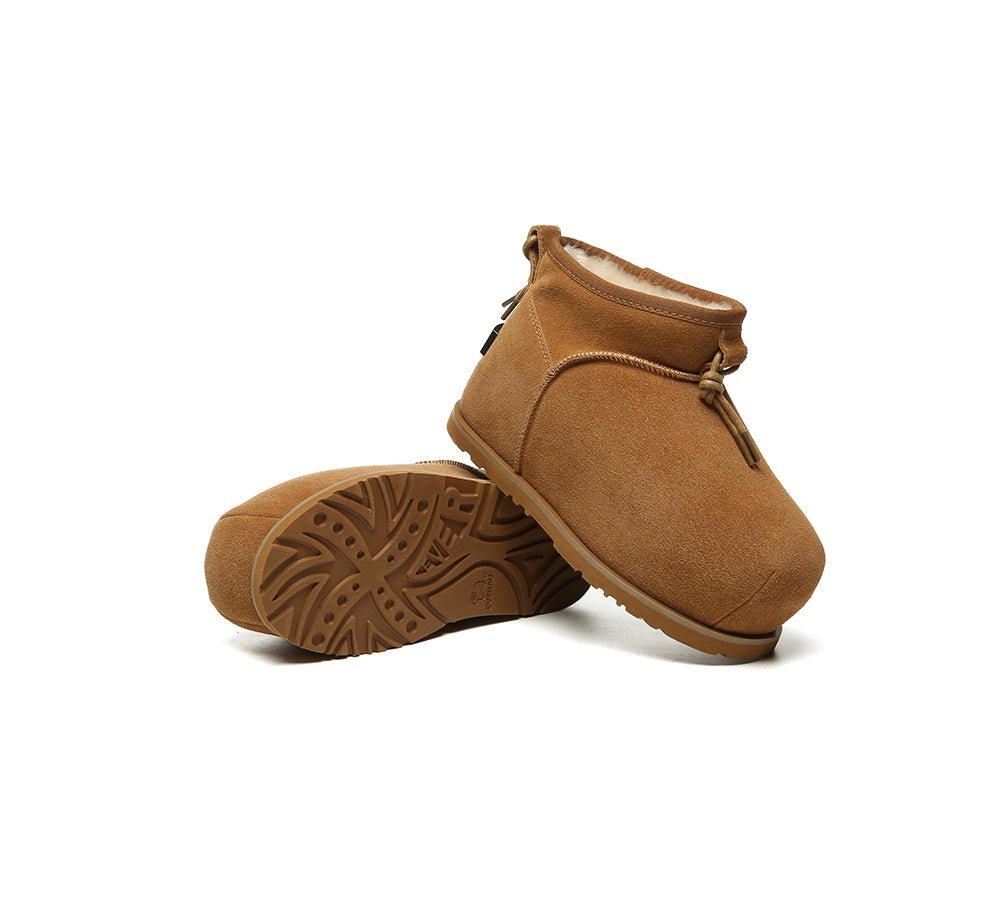 UGG Boots Women Sheepskin Wool Mini Ankle Euro Loaf Palmer - UGG Boots - Chestnut - AU Ladies 4 / AU Men 2 / EU 35 - Uggoutlet