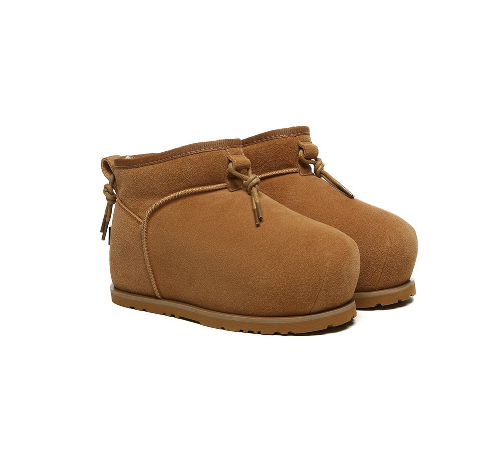 UGG Boots Women Sheepskin Wool Mini Ankle Euro Loaf Palmer - UGG Boots - Chestnut - AU Ladies 4 / AU Men 2 / EU 35 - Uggoutlet