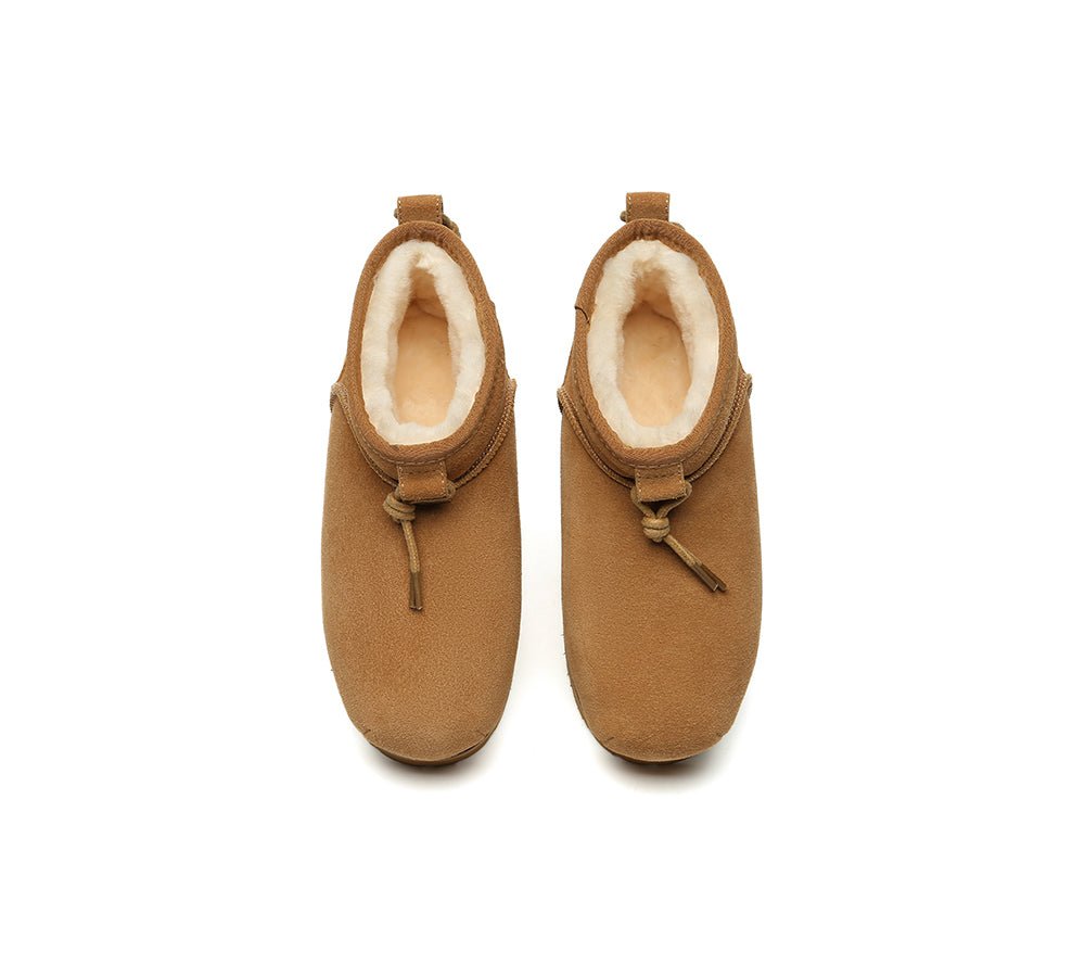 UGG Boots Women Sheepskin Wool Mini Ankle Euro Loaf Palmer - UGG Boots - Chestnut - AU Ladies 4 / AU Men 2 / EU 35 - Uggoutlet