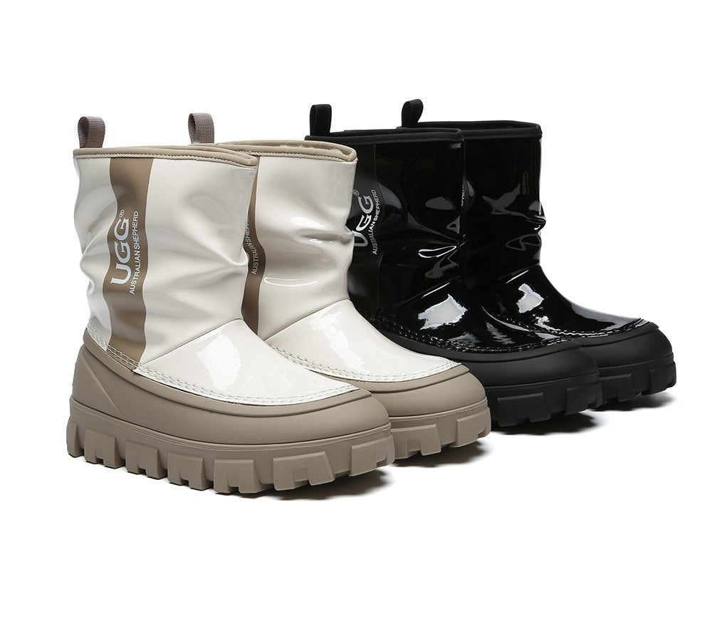 UGG Boots Women Sheepskin Wool Waterproof Chunky Wren - UGG Boots - Cream - AU Ladies 4 / AU Men 2 / EU 35 - Uggoutlet