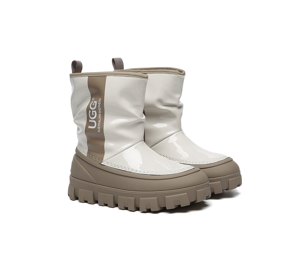 UGG Boots Women Sheepskin Wool Waterproof Chunky Wren - UGG Boots - Cream - AU Ladies 4 / AU Men 2 / EU 35 - Uggoutlet