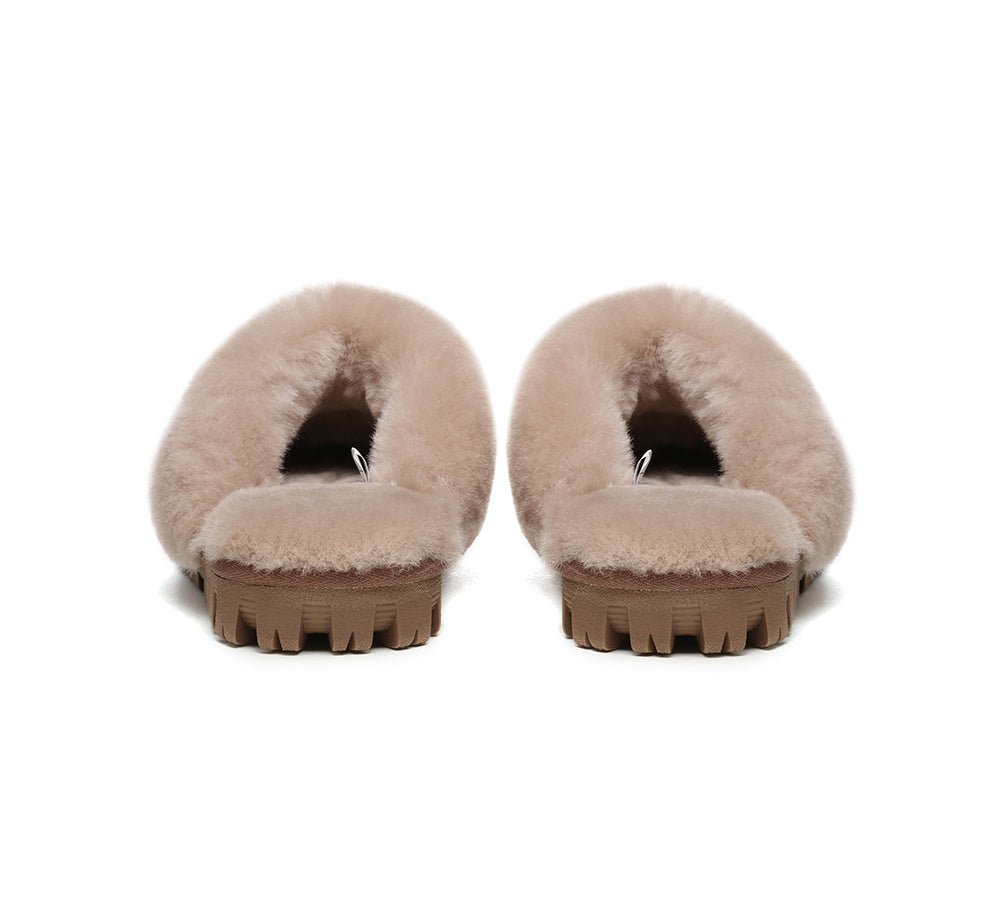 UGG Slippers - UGG Slippers Double Face Sheepskin Unisex Waffle Scuff
