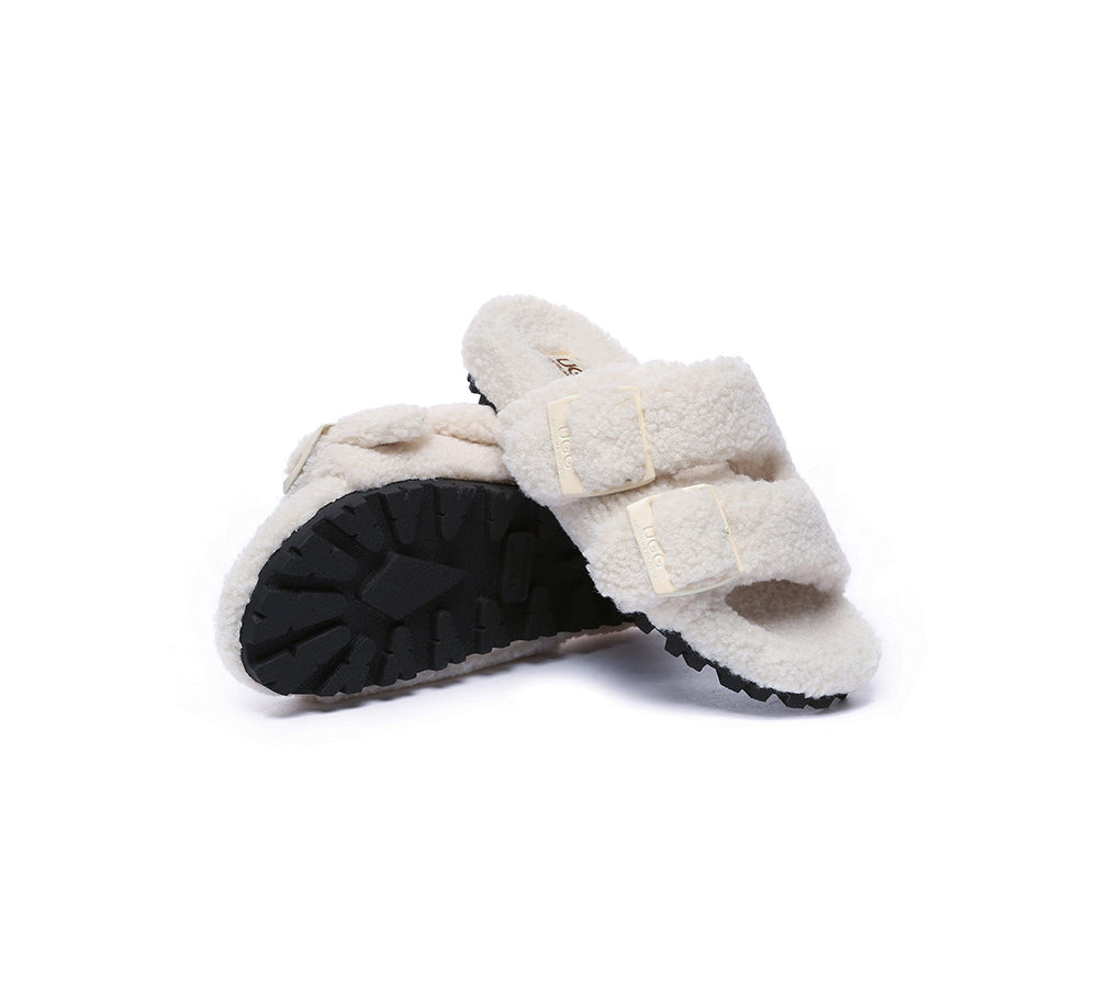 UGG Slides - UGG Slippers Women Adjustable Buckle Sandal Slides Jennie