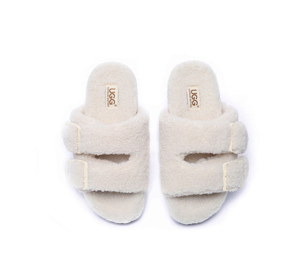 UGG Slides - UGG Slippers Women Adjustable Buckle Sandal Slides Jennie