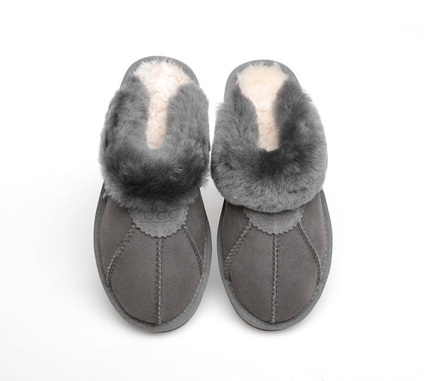 UGG Slippers - AS UGG Slippers Men Women Robert Double Face Sheepskin