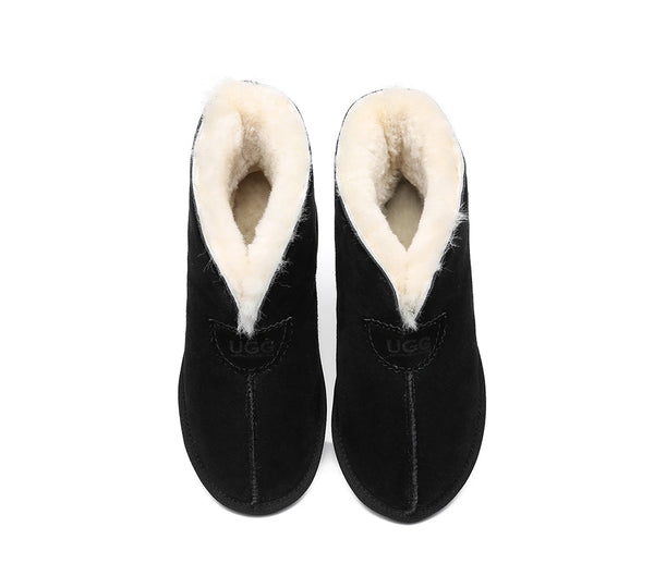 UGG Slippers - AS UGG Unisex Ankle Slipper Parker Double-face Sheepskin