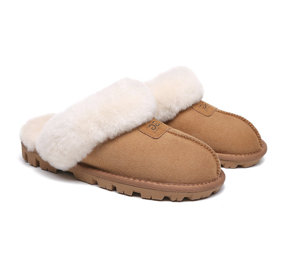 UGG Slippers - AUSTRALIAN SHEPHERD® UGG Double Face Sheepskin Wool Slippers Suzie Scuff