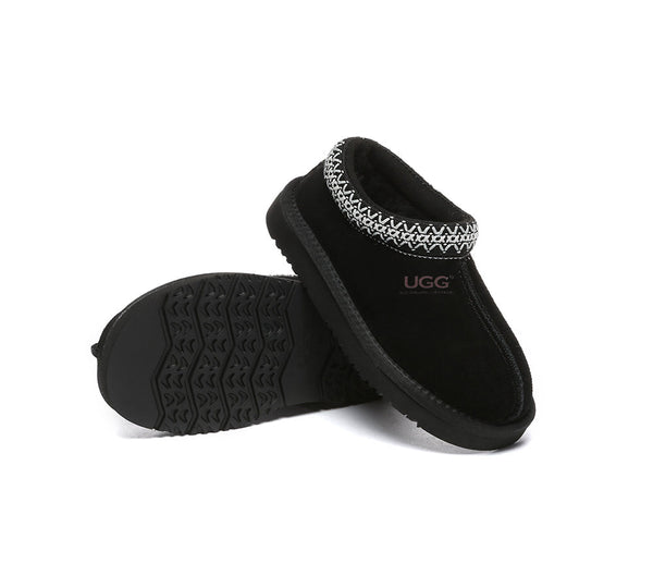 UGG Slippers - AUSTRALIAN SHEPHERD® UGG Kids Sheepskin Wool Ankle Tazzy Slippers Hippie