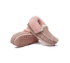 EVERAU® UGG Loafers Sheepskin Wool Ankle Slippers Popo Moccasin - UGG Slippers - Pink - AU Ladies 10 / AU Men 8 / EU 41 - Uggoutlet