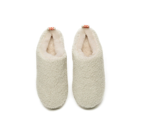 UGG Slippers - EVERAU® UGG Sheepskin Wool Plush Ankle Slippers Teddycozy