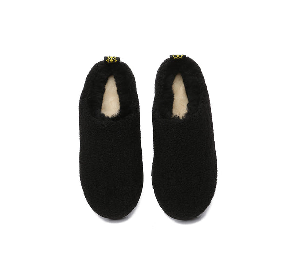 UGG Slippers - EVERAU® UGG Sheepskin Wool Plush Ankle Slippers Teddycozy