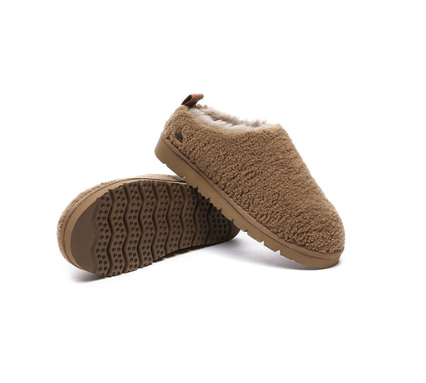 UGG Slippers - EVERAU® UGG Sheepskin Wool Plush Ankle Slippers Teddycozy