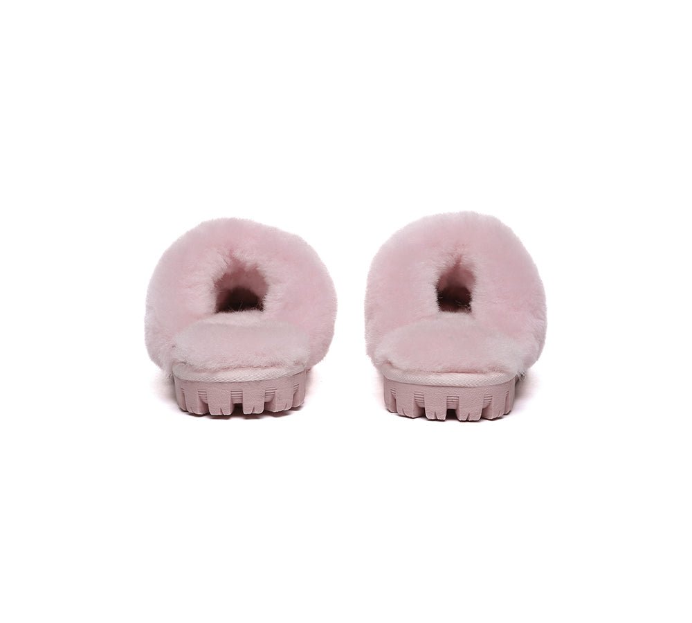 UGG Slippers Kids Sheepskin Wool Shirley - UGG Slippers - Pink - AU Kids 4 - 5 / EU 21 - 22 - Uggoutlet