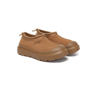 UGG AUSTRALIAN SHEPHERD UGG Slippers Men Sheepskin Wool Drawstring Large Size Harlow - Chestnut - Uggoutlet
