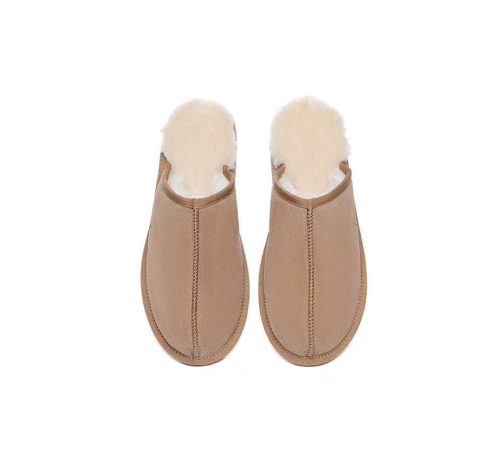 UGG Slippers Men Sheepskin Wool Scuff Bennett - UGG Slippers - Chestnut - AU Ladies 9 / AU Men 7 / EU 40 - Uggoutlet