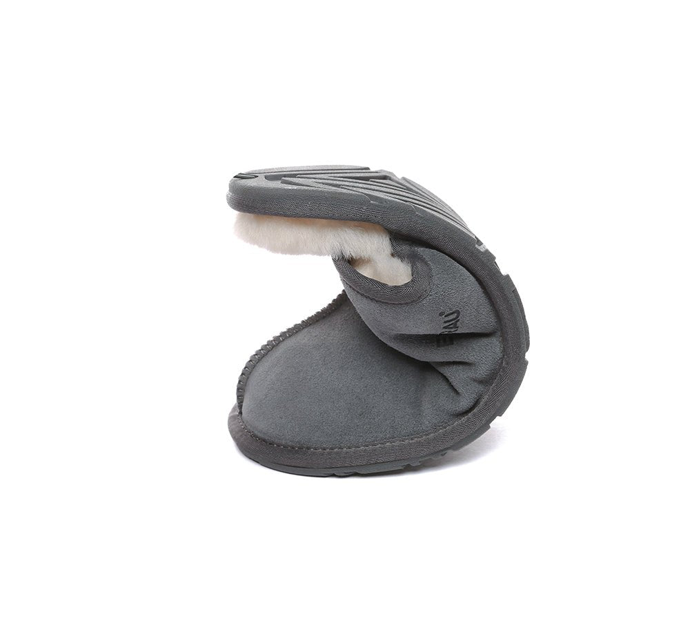 UGG Slippers Men Sheepskin Wool Scuff Bennett - UGG Slippers - Grey - AU Ladies 9 / AU Men 7 / EU 40 - Uggoutlet