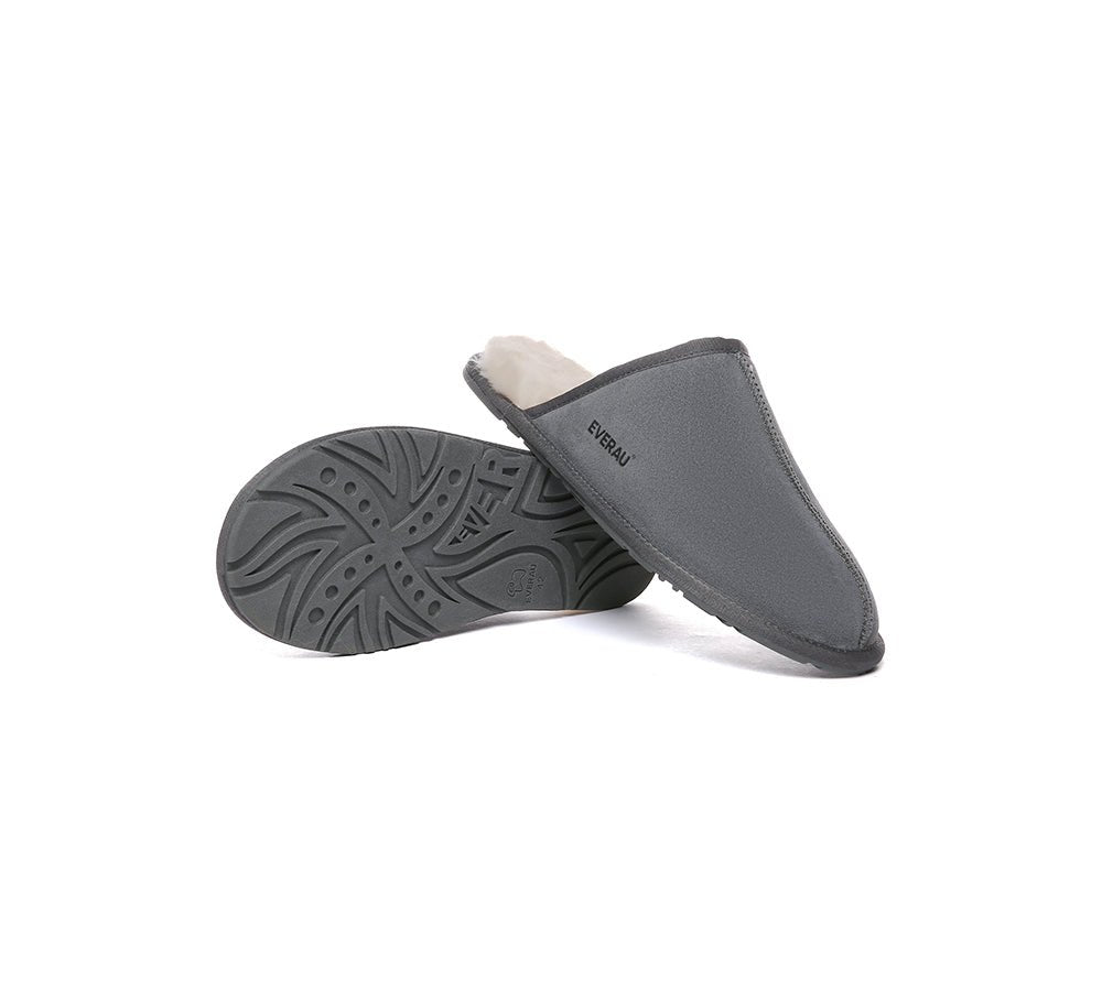 UGG Slippers Men Sheepskin Wool Scuff Bennett - UGG Slippers - Grey - AU Ladies 9 / AU Men 7 / EU 40 - Uggoutlet