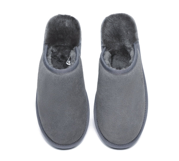 UGG Slippers - Premium Sheepskin Men Scuff Larry