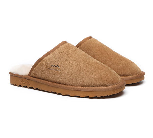 UGG Slippers - Premium Sheepskin Men Scuff Larry
