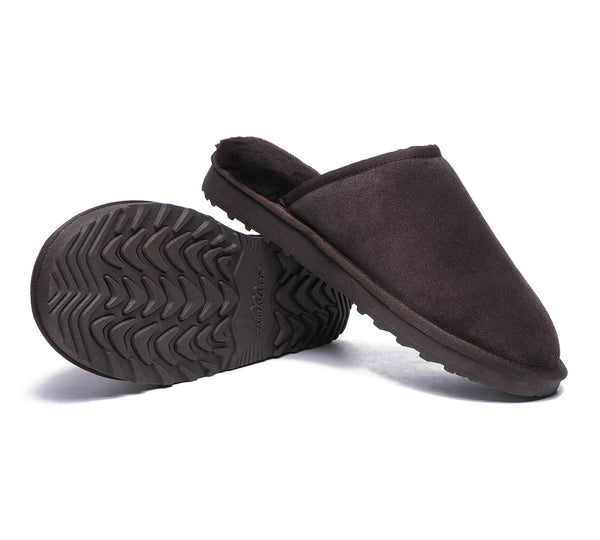UGG Slippers - Premium Sheepskin Men Scuff Larry
