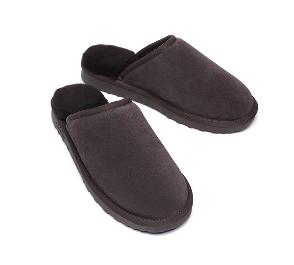 UGG Slippers - Premium Sheepskin Men Scuff Larry