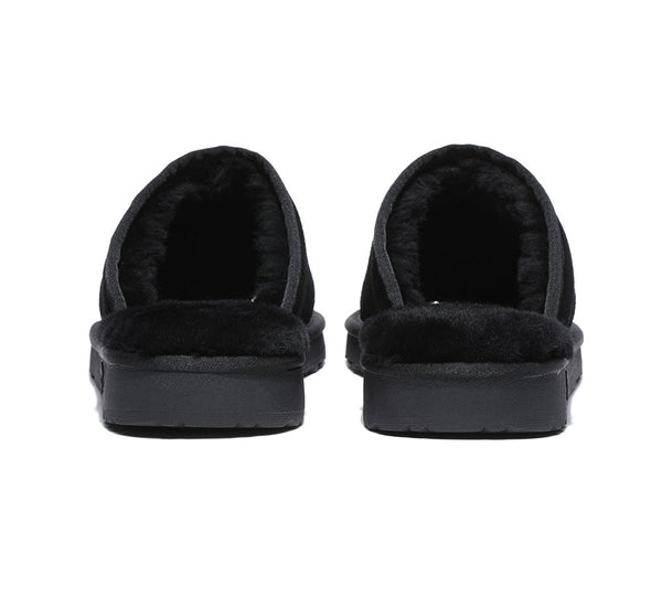 UGG Slippers - Premium Sheepskin Men Scuff Larry