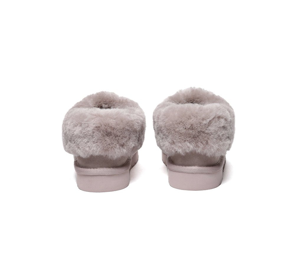 UGG Slippers Sheepskin Wool Ankle Booties Homey Special - UGG Slippers - Dawn Pink - AU Ladies 4 / AU Men 2 / EU 35 - Uggoutlet
