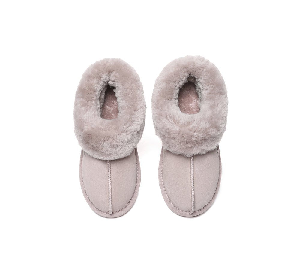 UGG Slippers Sheepskin Wool Ankle Booties Homey Special - UGG Slippers - Dawn Pink - AU Ladies 4 / AU Men 2 / EU 35 - Uggoutlet