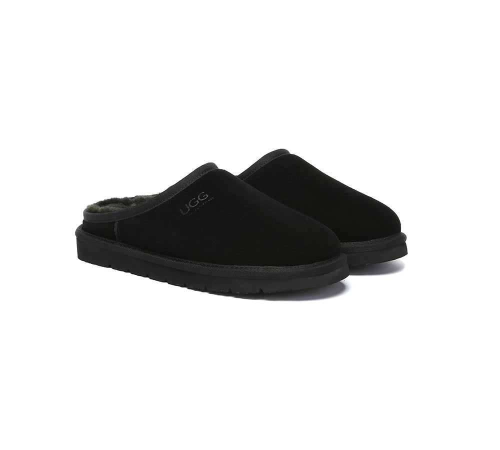 UGG Slippers Sheepskin Wool Minimalist Classic Nano - UGG Slippers - Black - AU Ladies 4 / AU Men 2 / EU 35 - Uggoutlet