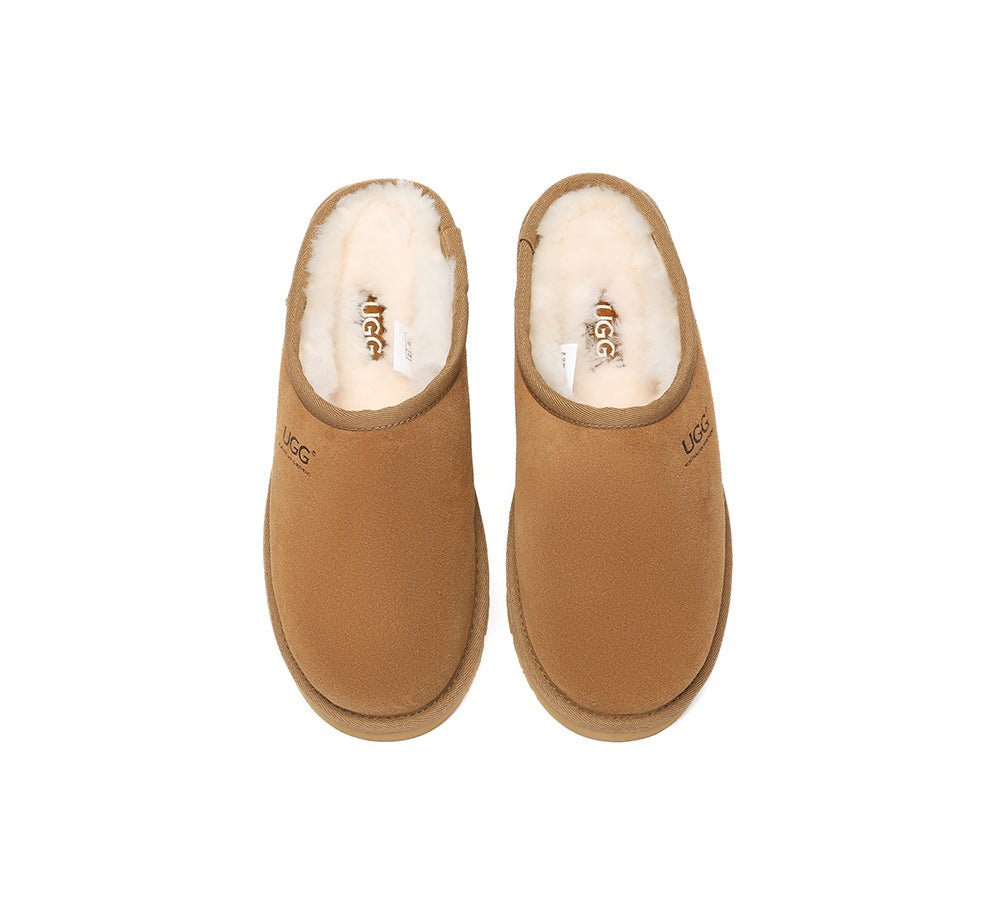 UGG Slippers Sheepskin Wool Minimalist Classic Nano - UGG Slippers - Chestnut - AU Ladies 4 / AU Men 2 / EU 35 - Uggoutlet