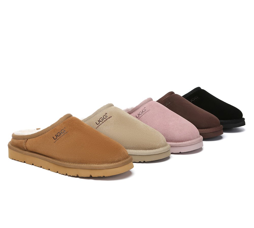 UGG Slippers Sheepskin Wool Minimalist Classic Nano - UGG Slippers - Chestnut - AU Ladies 4 / AU Men 2 / EU 35 - Uggoutlet