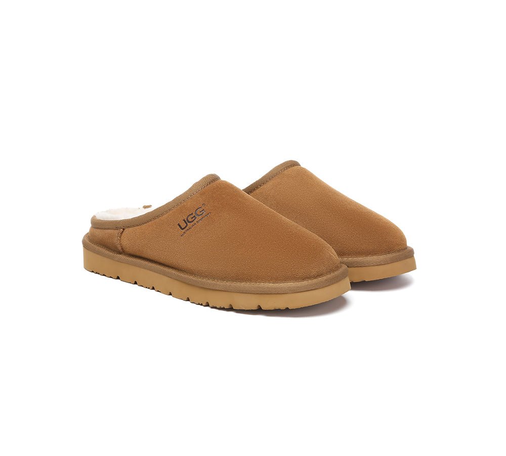 UGG Slippers Sheepskin Wool Minimalist Classic Nano - UGG Slippers - Chestnut - AU Ladies 4 / AU Men 2 / EU 35 - Uggoutlet