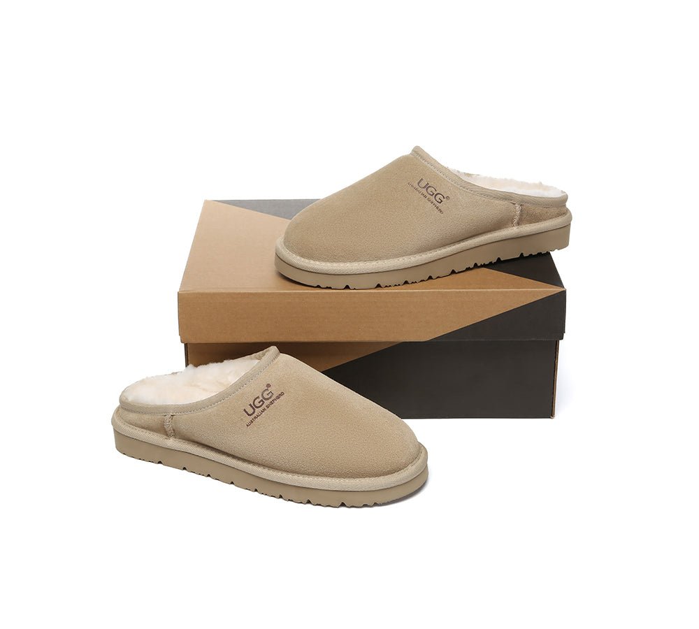 UGG Slippers Sheepskin Wool Minimalist Classic Nano - UGG Slippers - Sand - AU Ladies 4 / AU Men 2 / EU 35 - Uggoutlet