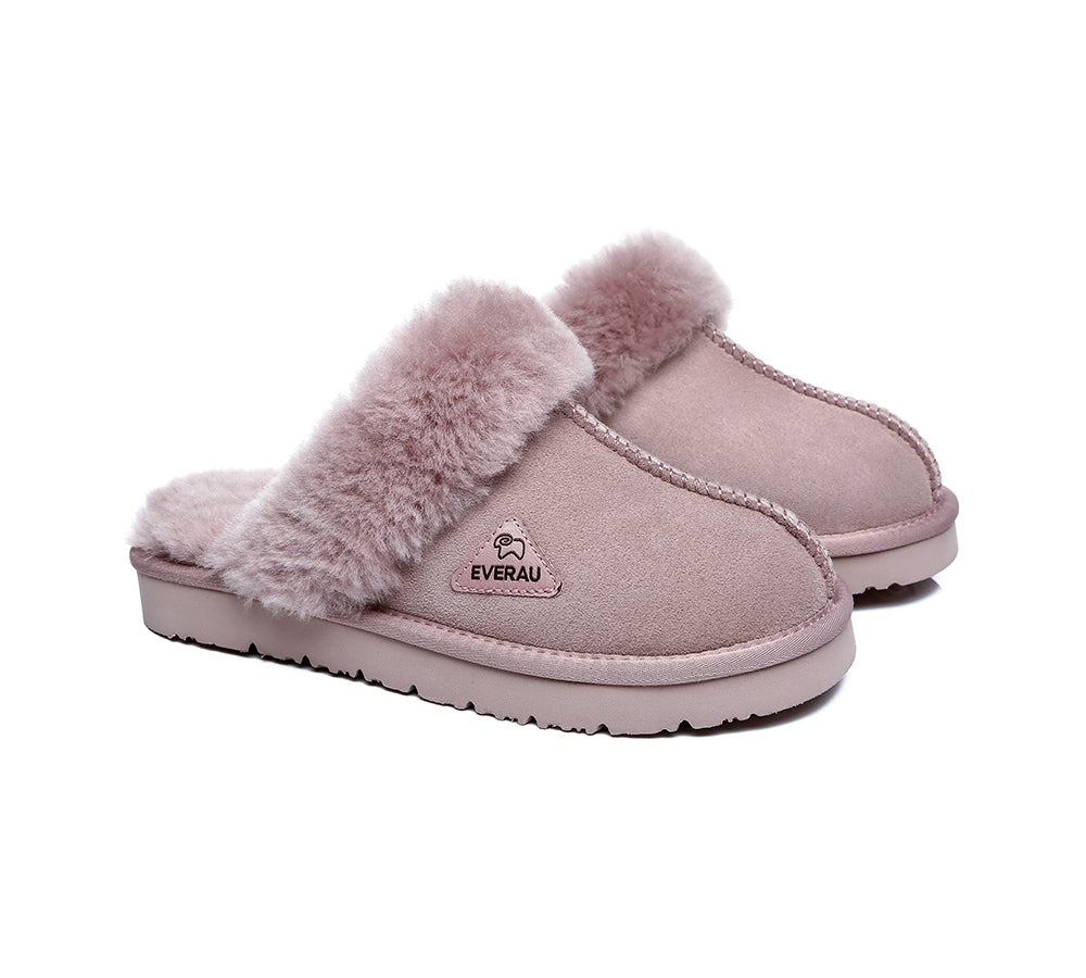 UGG Slippers - Sheepskin Wool Slippers Women Muffin Slipper Special Colour