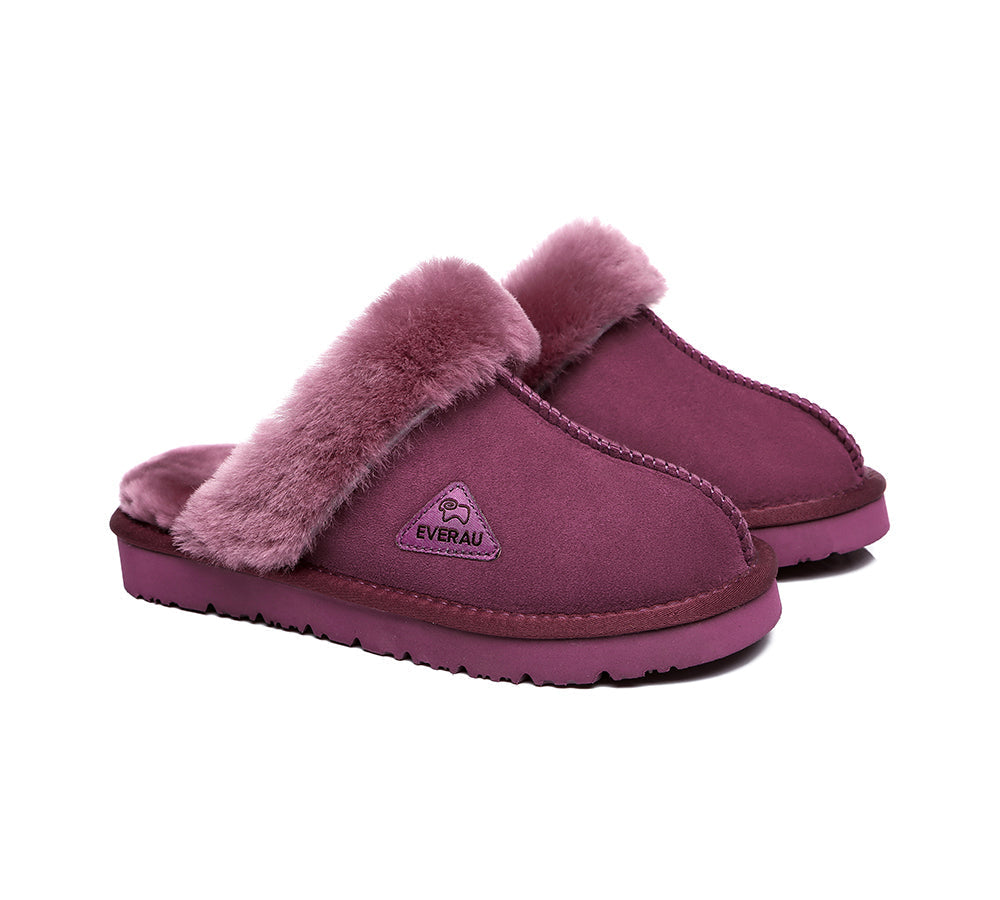 UGG Slippers - Sheepskin Wool Slippers Women Muffin Slipper Special Colour