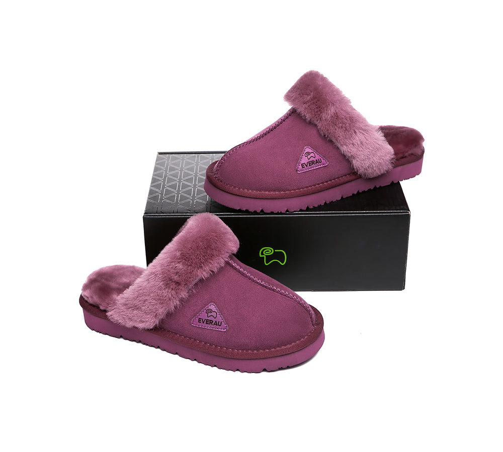 UGG Slippers - Sheepskin Wool Slippers Women Muffin Slipper Special Colour