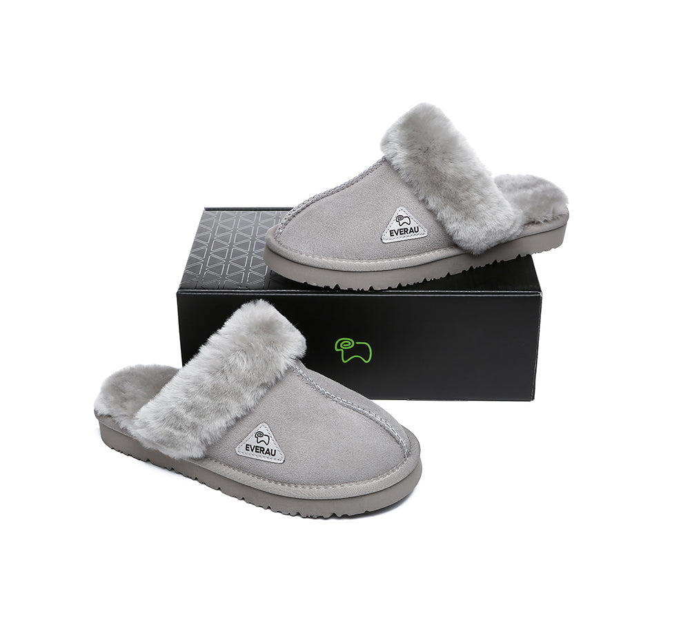 UGG Slippers - Sheepskin Wool Slippers Women Muffin Slipper Special Colour
