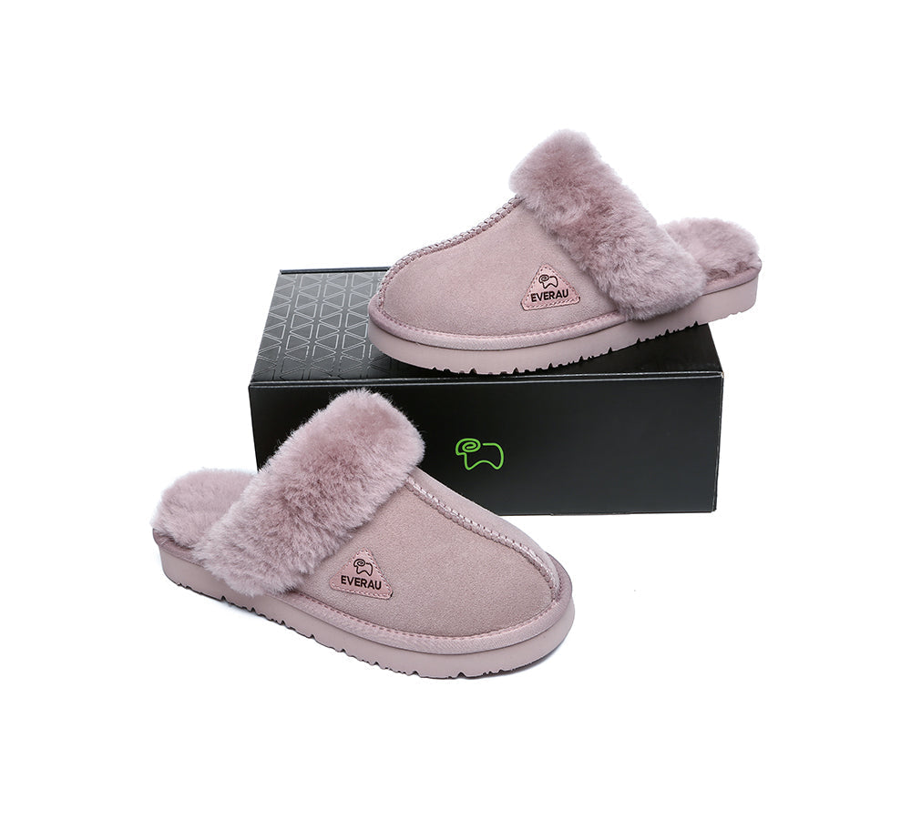 UGG Slippers - Sheepskin Wool Slippers Women Muffin Slipper Special Colour