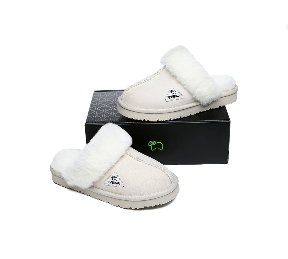 UGG Slippers - Sheepskin Wool Slippers Women Muffin Slipper Special Colour