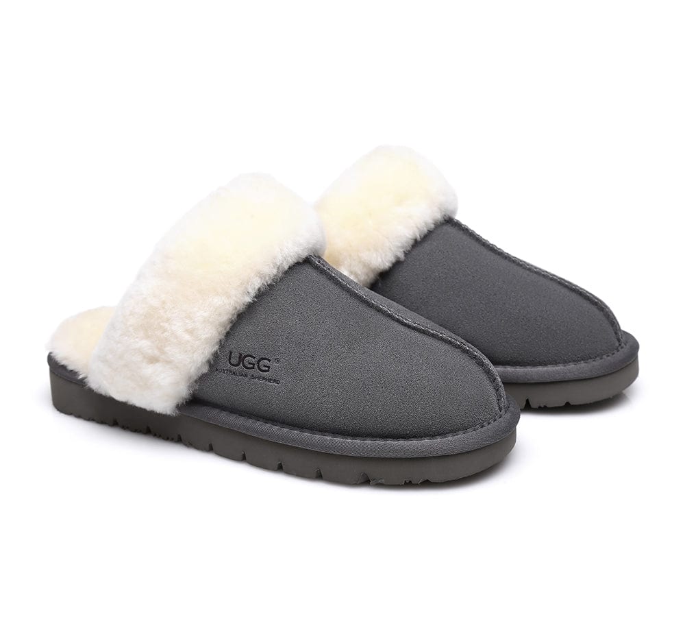 UGG Slippers - UGG Slippers Australia Premium Sheepskin Unisex Muffin Scuff