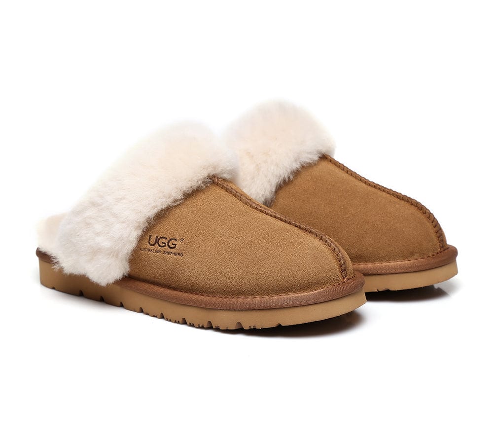 UGG Slippers - UGG Slippers Australia Premium Sheepskin Unisex Muffin Scuff