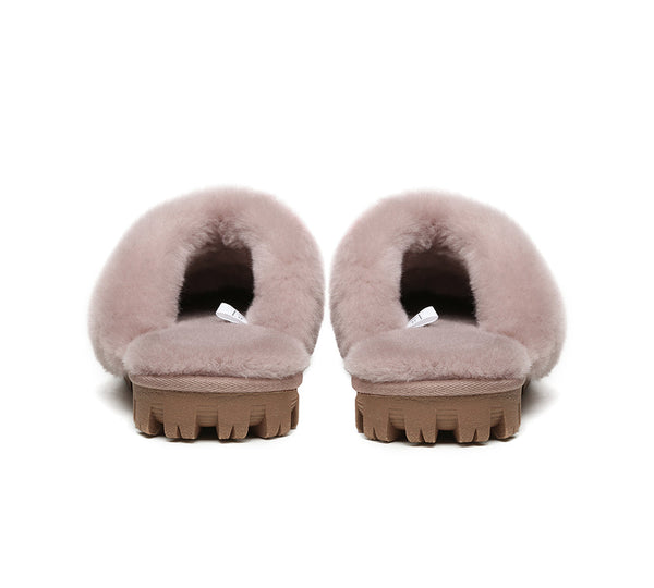 UGG Slippers - UGG Slippers Double Face Sheepskin Unisex Waffle Scuff