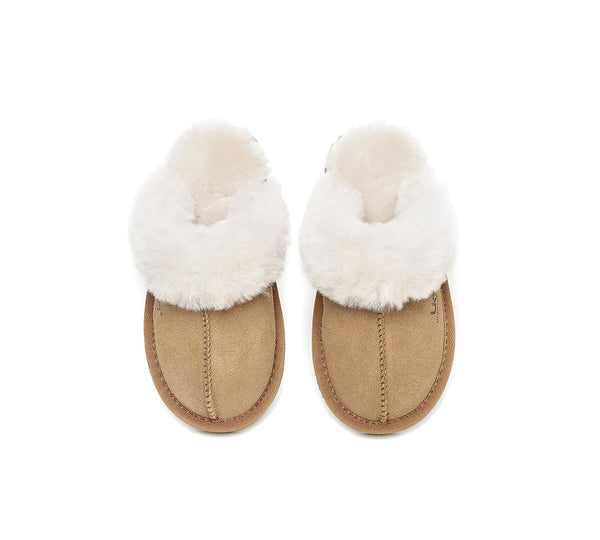 UGG Slippers - UGG Slippers Kids Australian Sheepskin Wool Muffin
