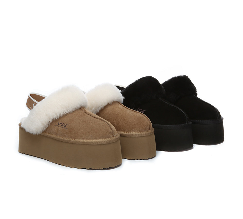 Suede Ugg Lane Slipper Size UGG Slippers Women Slingback Platform