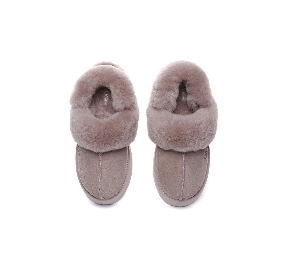UGG Slippers Women Removable Wool Strap Slingback Platform Musa - UGG Slippers - Dawn Pink - AU Ladies 4 / AU Men 2 / EU 35 - Uggoutlet