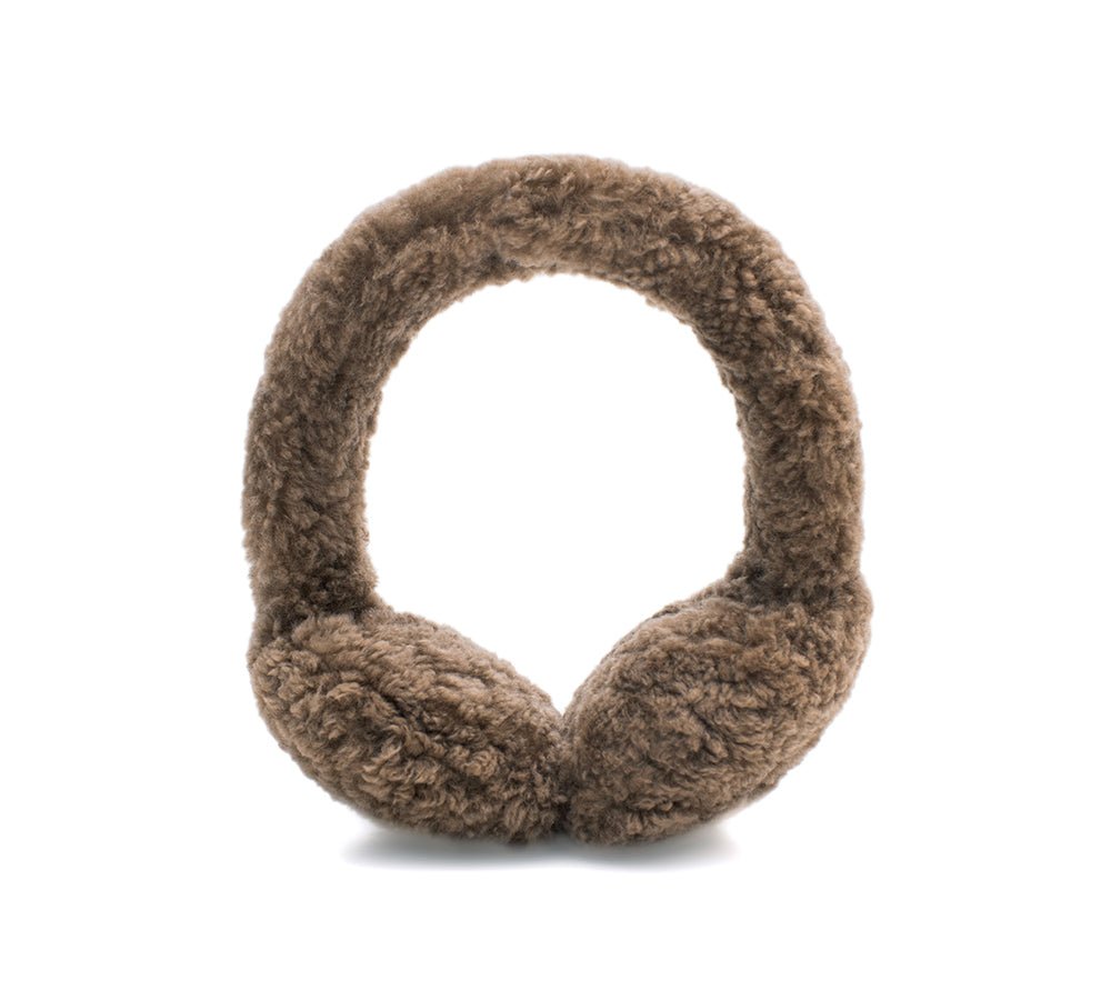 UGG Women Adjustable Sheepskin Wool Earmuff Cozette - Earmuff - Brown - AU Ladies One Size / AU Men One Size / EU One Size - Uggoutlet