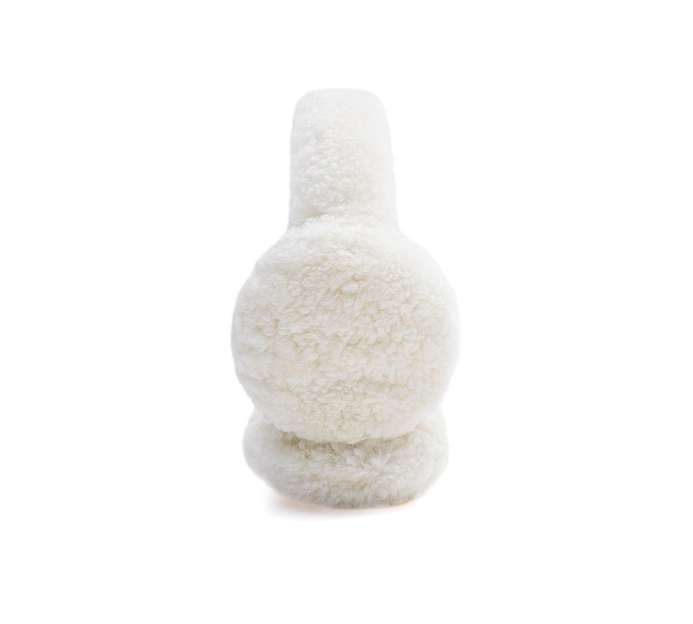 UGG Women Adjustable Sheepskin Wool Earmuff Cozette - Earmuff - Cream - AU Ladies One Size / AU Men One Size / EU One Size - Uggoutlet